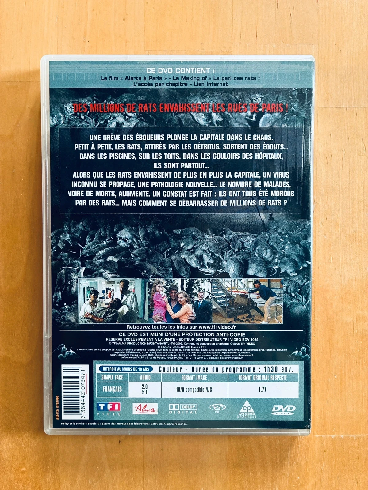 DVD Alerte à Paris: l’invasion par les rats. – photo 3